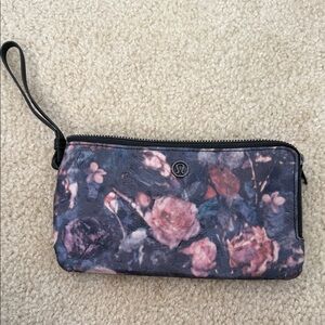 lululemon athletica Dark Floral Wristlet